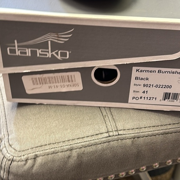 Dansko Karmen Burnished Sandal Calf Black Multiple sizes - Picture 5 of 5